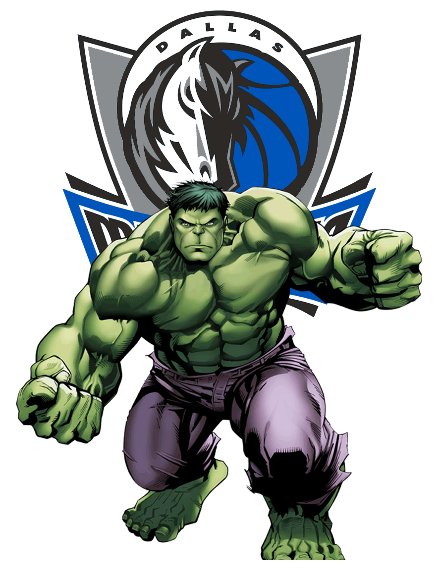 Dallas Mavericks Hulk Logo vinyl decal